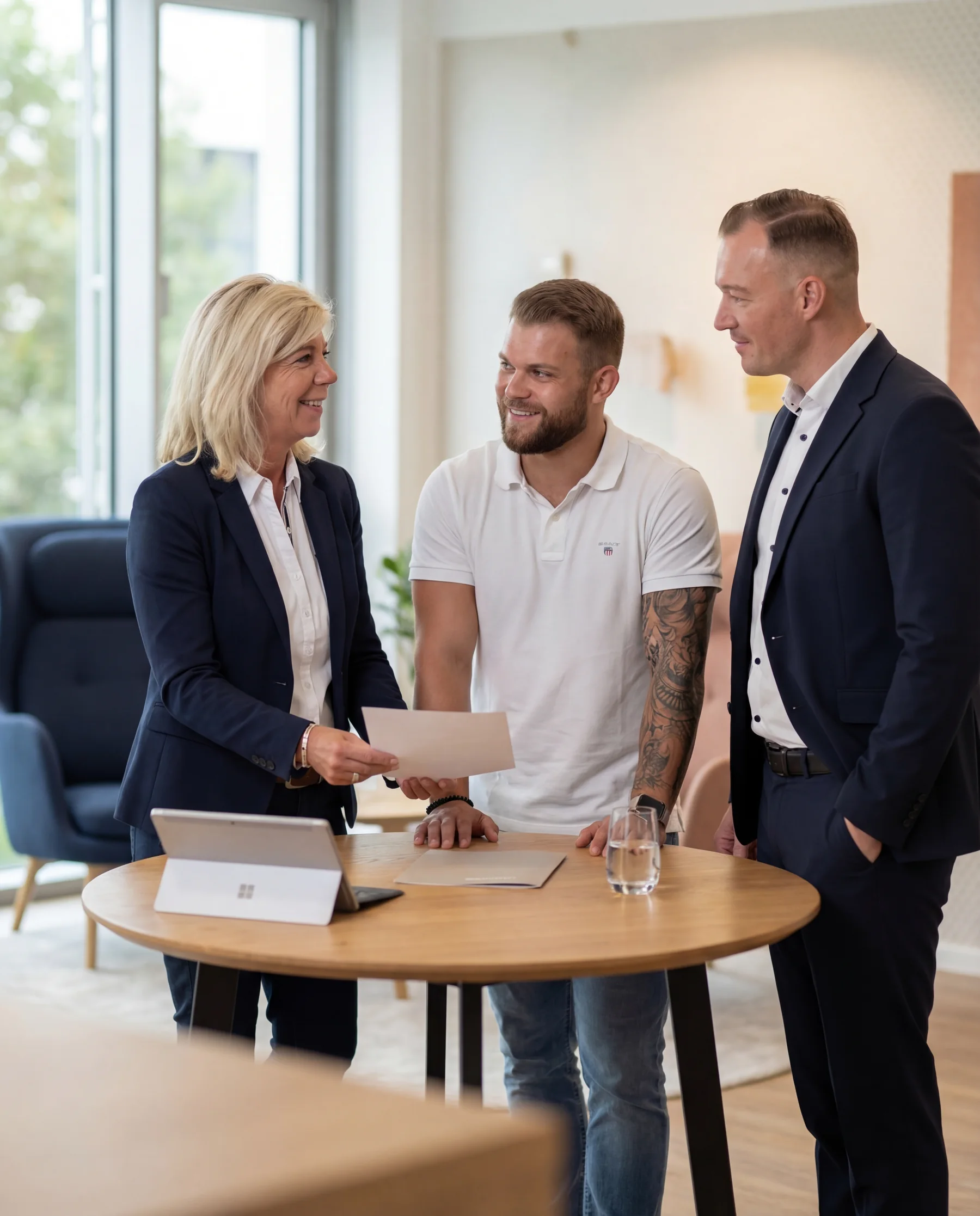 Das Team von Stiffel + Eckardt: Gabi, Nico und Alex