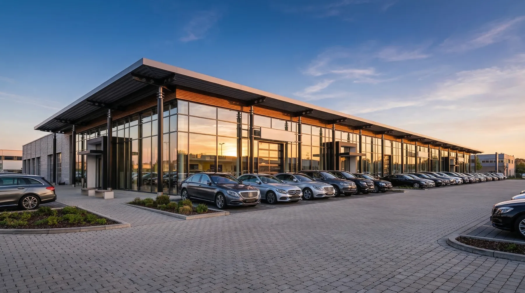 Modernes Autohaus und Kfz-Gewerbe